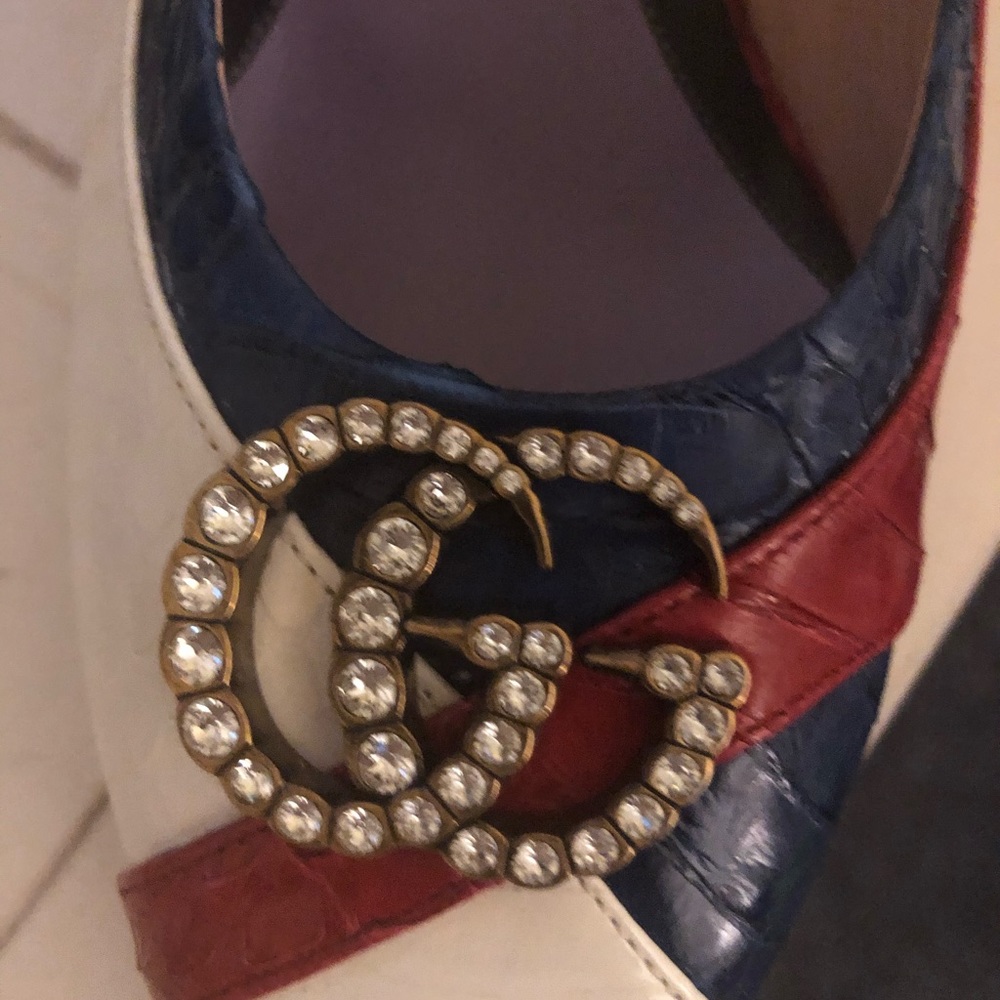 Gucci snakeskin G pumps NWT - Picture 4 of 7